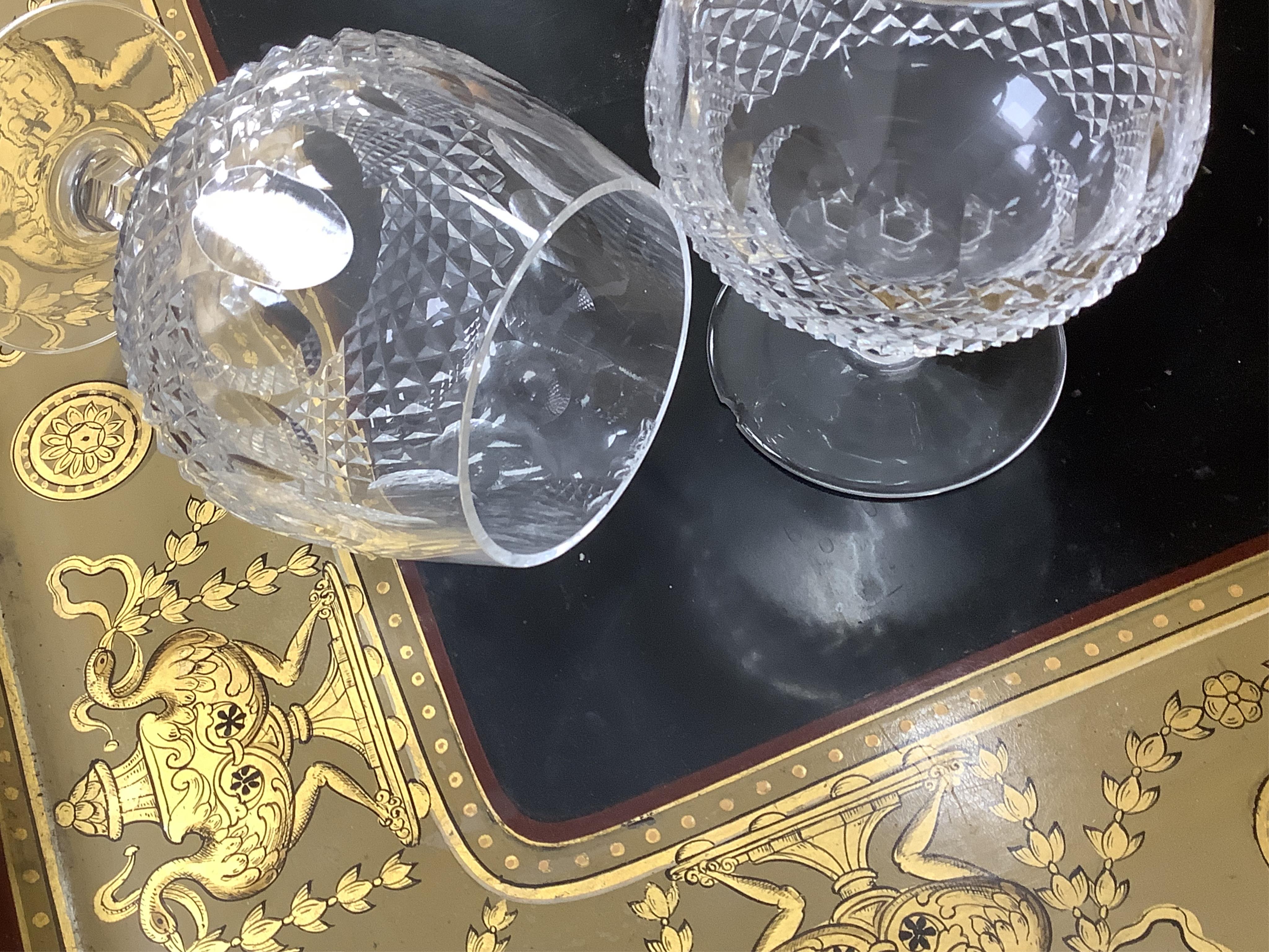 A large suite of Waterford glassware, including wine, spirt, brandy etc (46)